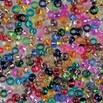 EFCO steklene perle 3,5 mm, prosojne, mešane, 17 g