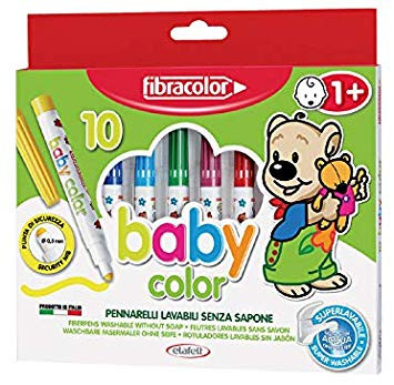 Flomastri Fibracolor Baby color, 1 komplet (10 kos)