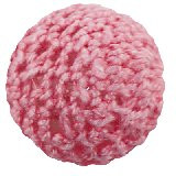 volnene-plastične perle, okrogle 18 mm, pink, 1 kos