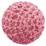 volnene-plastične perle, okrogle 20 mm, pink, 1 kos
