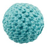 volnene-plastične perle, okrogle 18 mm, modre, 1 kos