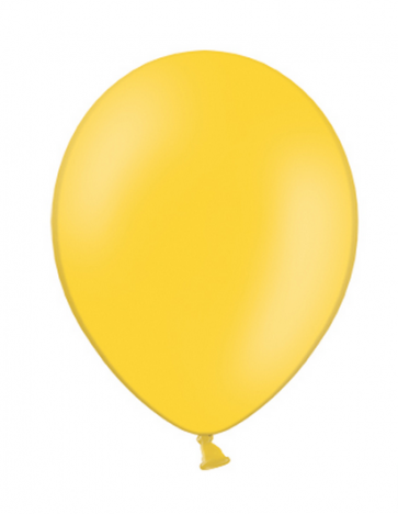balon, rumena b., pastel, 30 cm, 1 kos