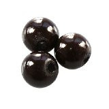 plastične "čudežne" perle 6 mm, chocolate, 10 kos