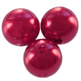 plastične perle okrogle, 8 mm, maroon, 50 gr
