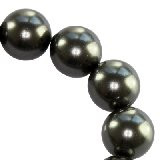 perle Swarovski okrogle, 6 mm, črne (black), 1 kos