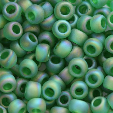 toho perle 3 mm, frosted grass green, 25 gr