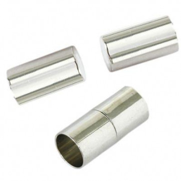 zaključni element, magnet 5 mm, srebrne b., 1 kos