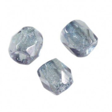 perle - češko steklo 3 mm, light denim blue luster, 10 kos