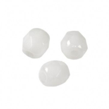 perle - češko steklo 3 mm, white, 10 kos