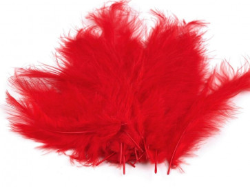 perje 10-17 cm, svetlo rdeče barve, 1 kos