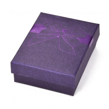 darilna embalaža - škatla za nakit 9x7cm, vijolična, 1 kos