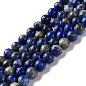 Perle iz poldragih kamnov, LAPIS LAZULI, 8 mm, velikost luknje 1mm, 1 kos