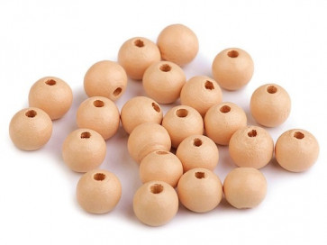 lesene perle okrogle 10 mm, "salamon", 50 g (caa 175 kos)