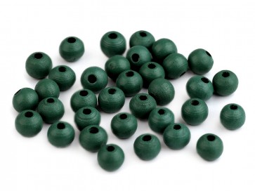 lesene perle okrogle 8 mm, "green khaki” b. , 50 g (caa 300 kos)