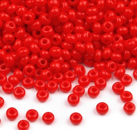 Rocailles perle 2,3 mm, rdeče, 20 g
