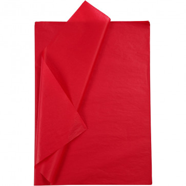 svilen papir (Tissue Paper) 14 g, 50x70 cm, Red, 1 kos