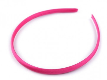 obroč za lase 1 cm, pink b., 1 kos