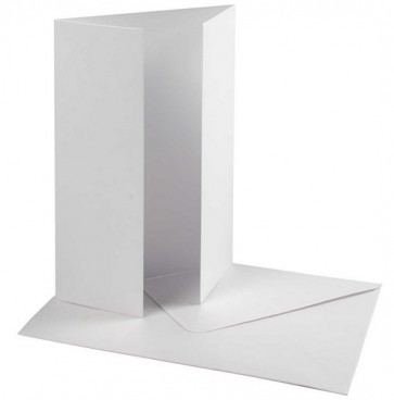 kuverta, 11,5x16,5 cm, 230 g, bele b., 1 kos