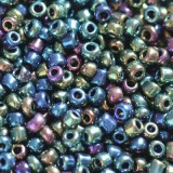 steklene perle 2 mm, mix, svetlikajoče, 20 gr