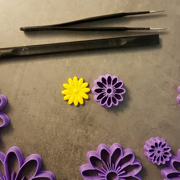 akrilni izrezovalnik - cvet, velikost izreza: 19 mm, 1 kos