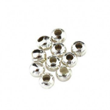 kovinske perle 3.2 mm, srebrne barve, 50 kos