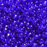 steklene perle 2 mm, modre, prosojne, 20 gr