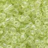 steklene perle 2 mm, svetlo zelene, prosojne, 20 gr