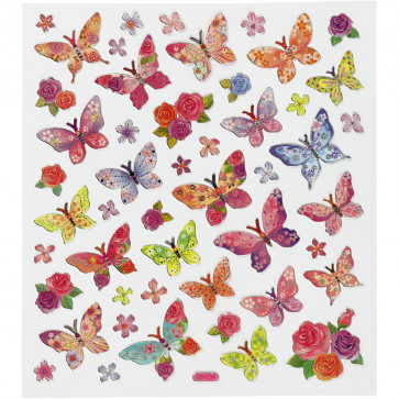 nalepke, metulji, 15x16.5 cm, 1 pola