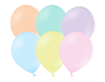 baloni, mix "light" b., pastel, 30 cm, 1 kos