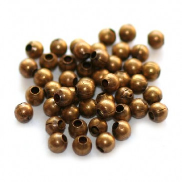 kovinske perle 2 mm, antik, 50 kos