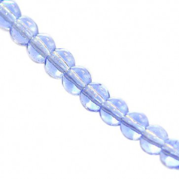 steklene perle 3 mm, modre, 1 niz - 32 cm