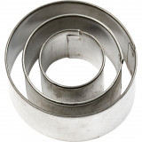 kovinski izrezovalnik, krog, cca. 20-40 mm, 1 komplet (3 kosi)