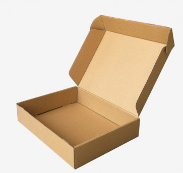 zložljiva škatla iz kartona 20x14x4 cm, rjava, 1 kos