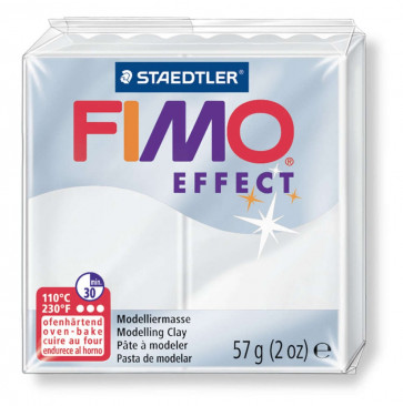 FIMO EFFECT modelirna masa, prosojno bela b. (014), 57 g