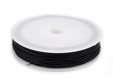 elastična vrvica 0,8 mm, črna, 18 m