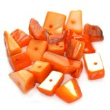 školjke, "čips" 0,5 - 1,5 cm, oranžne, 50 gr