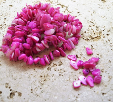 školjke, "čips" 0,5 - 1,5 cm, roza, 50 gr