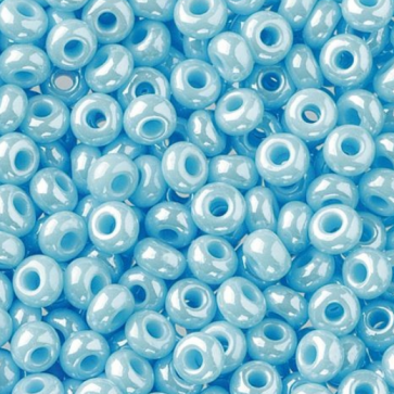 EFCO steklene perle 2,6 mm, pastelno modre, opalne, 17 g