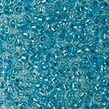 EFCO steklene perle 3,5 mm, prosojne, azurno modre barve, 17 g