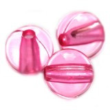 plastične perle, okrogle 6 mm, roza, 50 gr