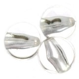 plastične perle, okrogle 8 mm, prozorne, 50 gr