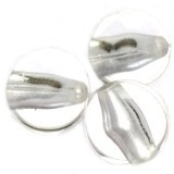 plastične perle, okrogle 12 mm, prozorne, 50 gr