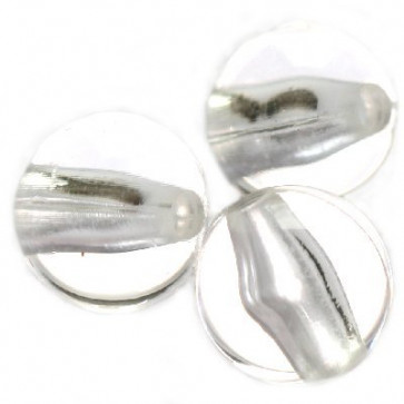 plastične perle, okrogle 16 mm, prozorne, 50 gr