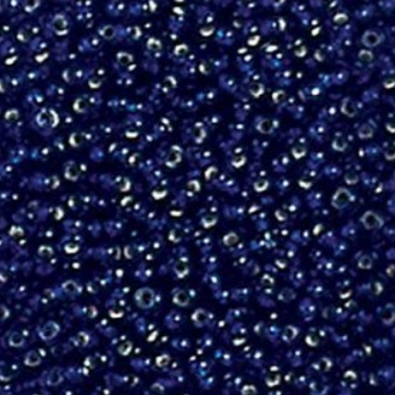 EFCO steklene perle 2,6 mm, mornarsko modre, prosojne s posrebreno luknjico, 17 g