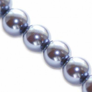 steklene perle, okrogle 8 mm, modre, 1 niz-80 cm