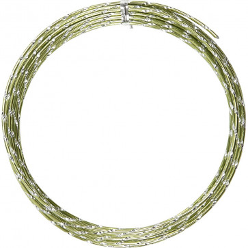 aluminijasta barvna žica za oblikovanje, 2 mm, zelena - rezana, 7 m