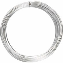 barvna žica za oblikovanje, 2 mm, dolžina: 10 m, srebrna