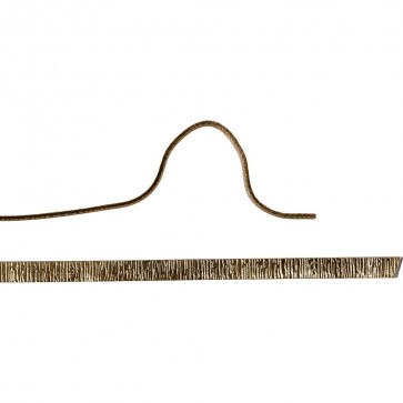 alu barvna žica za oblikovanje - ploščata, širina: 3.5 mm, debelina: 0.5 mm, zlate b., 4.5 m