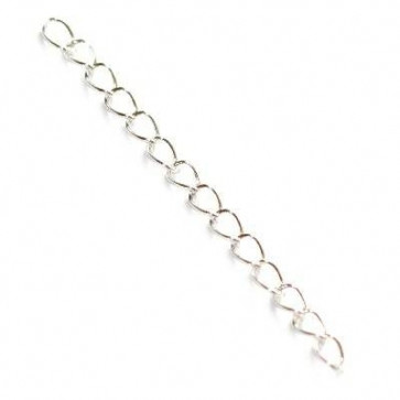 zaključek za ogrlico, 3-5 cm, srebrne b., 25 g
