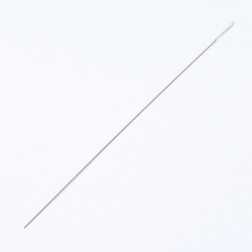 igla za perle, srebrna b., 10.8x0.03 cm, 1 kos